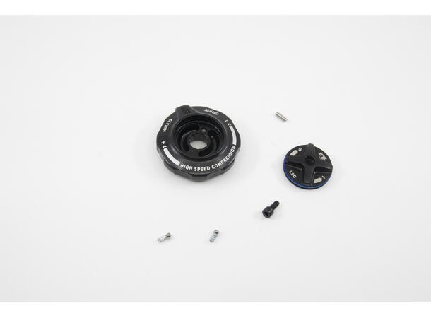 Fox 2025 Grip X HSC / LSC Topcap Interface Parts, Black Ano 