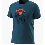 Dynafit Graphic Cotton T-Shirt M mallard blue/HORIZON US XS 