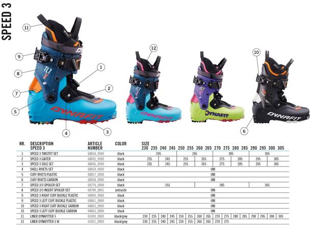 Dynafit Speed3 Gaiter 26,5 