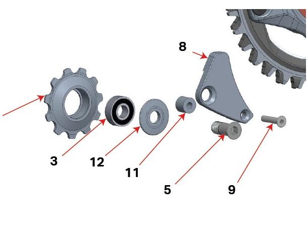 Rocky Mountain Lower Chain Guide Kit Lower Chain Guide Kit 