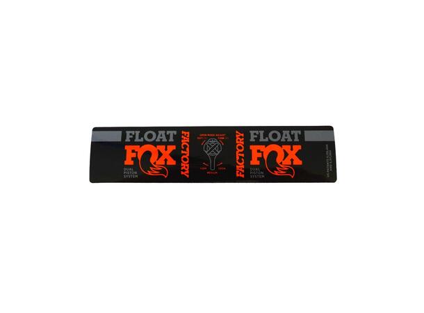 Fox Decal 2018 F-S FLOAT Orange DPS NW Adj Long Non-Evol=6.5+/30mm+ Evol=7.25+ 