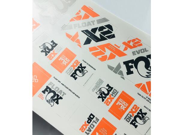 Fox Decal 2021 40 Factory Battleship Decal til X2, DPX2, DPS og DHX2 
