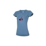Ocun Classic T Organic Women bluestone rainbow rocket XS 