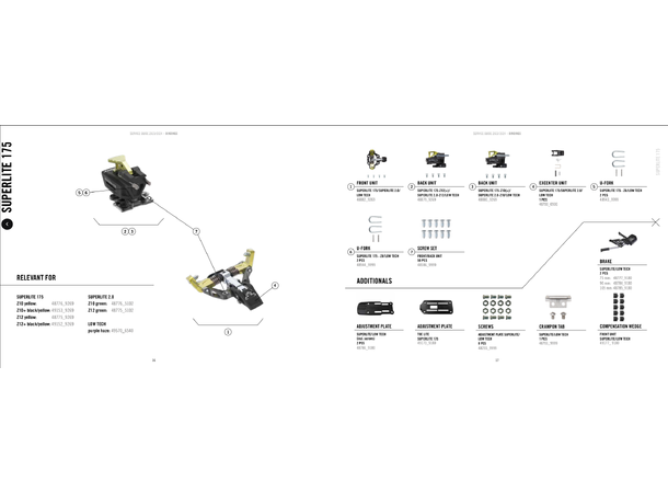 Dynafit Adjustment Plate SL Screw Set 48255