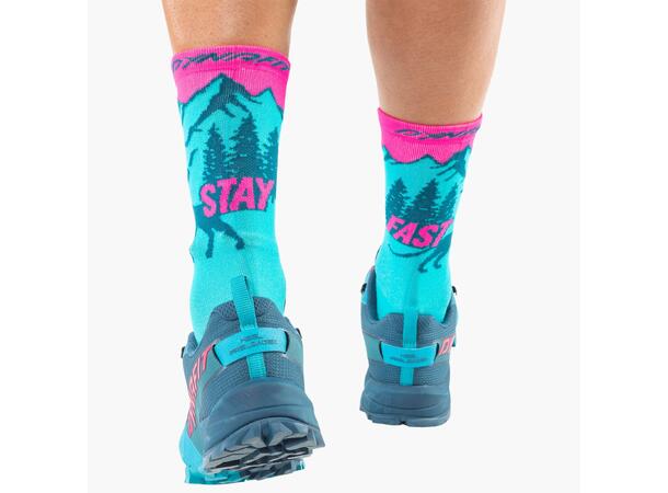 Dynafit Stay Fast Sock ocean/pink glo 35-38