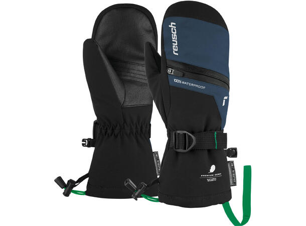 Reusch Lando R-TEX® XT Junior Mitten black/dres blue/neon green 5 