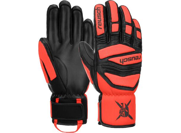 Reusch Worldcup Warrior DH black/fluo red 9,5 