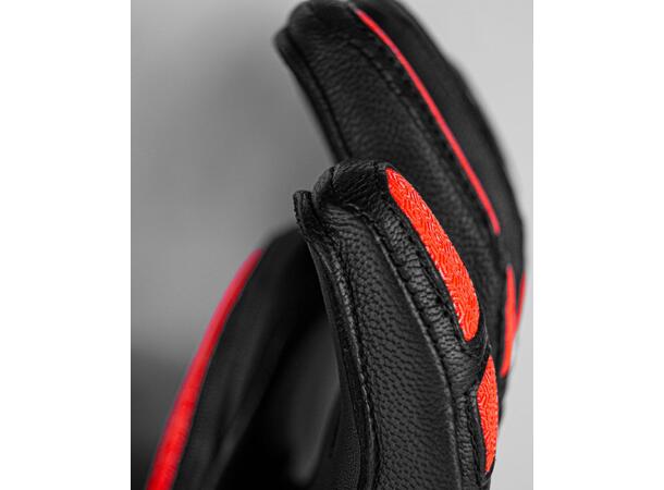 Reusch Worldcup Warrior DH black/fluo red 9,5 