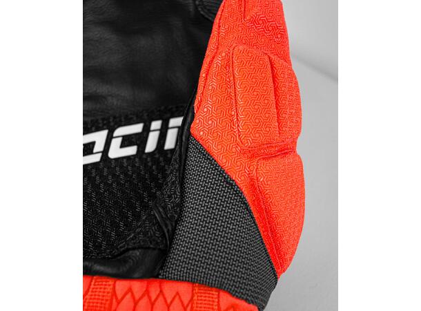Reusch Worldcup Warrior GS Mitten black/fluo red 8 