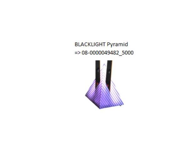 Dynafit Blacklight Pyramid utstillingsdisplay til Blacklightski 