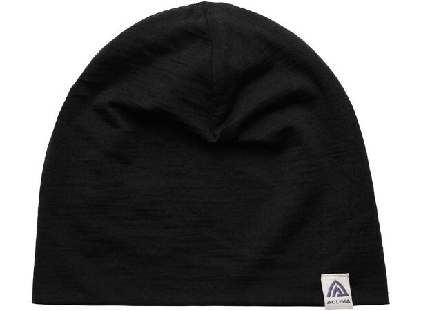 Aclima Lightwool Relaxed Beanie jet black