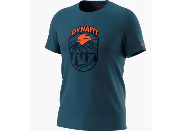 Dynafit Graphic Cotton T-Shirt M mallard blue/HORIZON US S