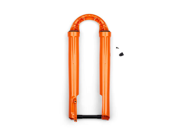 Fox 2022 34 SC 29in 140 15x110, QR Shiny Orange F-S Lower Leg Assy 