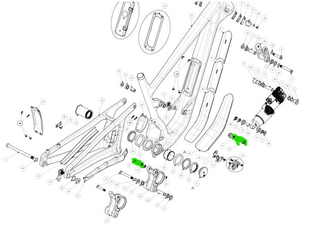 Rocky Mountain battery bolt Powerplay for Powerplay fra