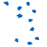Flathold Rustic Flowers 017.09 sky blue 7 