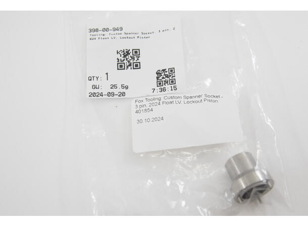 Fox Tooling: Custom Spanner Socket 3 pin, 2024 Float LV, Lockout Piston 