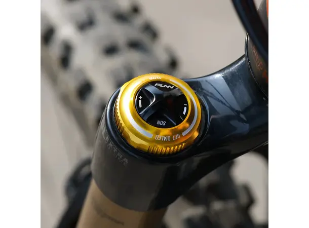 Funn NOS Air Fork Valve Cap gold Rock Shox 