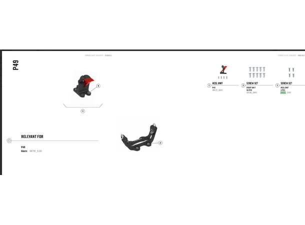 Dynafit Adjustment Plate LTR Screw Set 48256