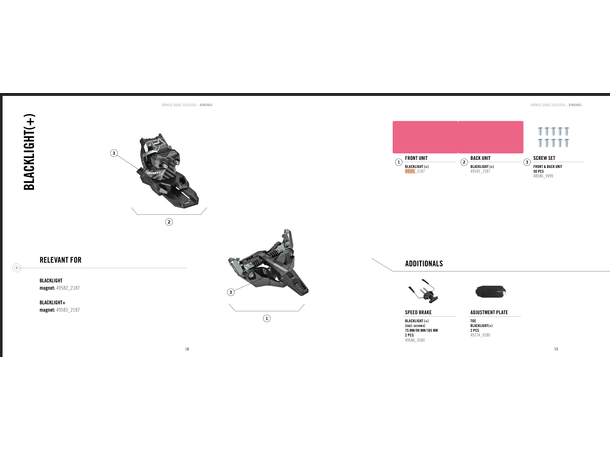 Dynafit Front Unit Blacklight 