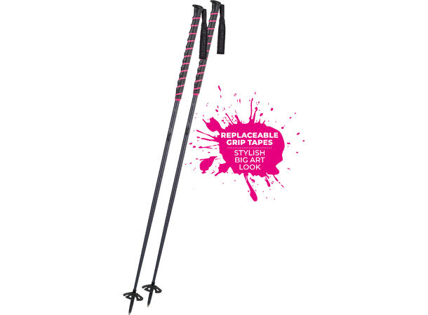 Komperdell Big Art TI stripe black/neonpink 110cm 