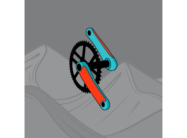 RideWrap covered protection for krank matte gjenomsiktig road 