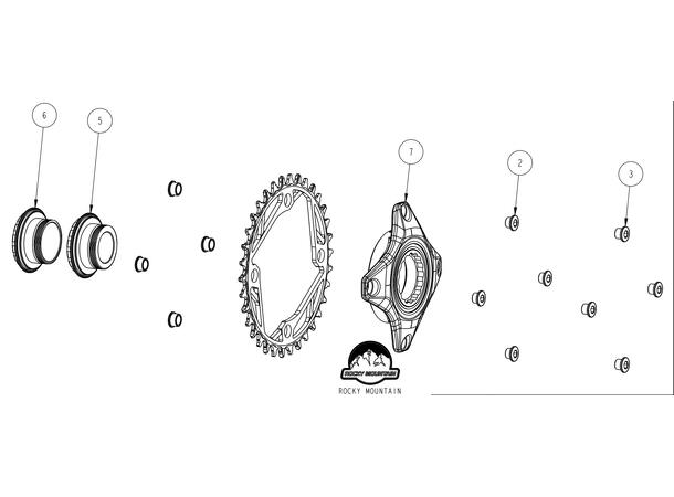 Rocky Mountain Spider Kit Sram Spider Kit Powerplay