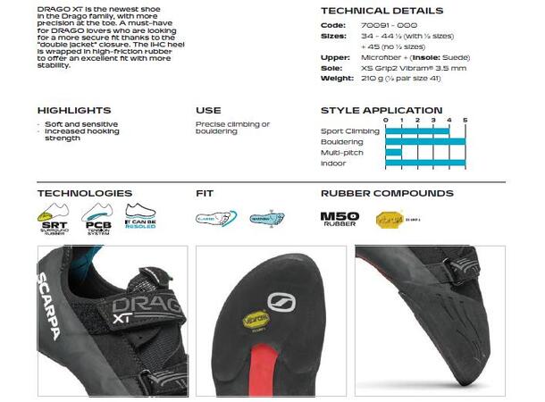 Scarpa Drago XT black/iron 43 