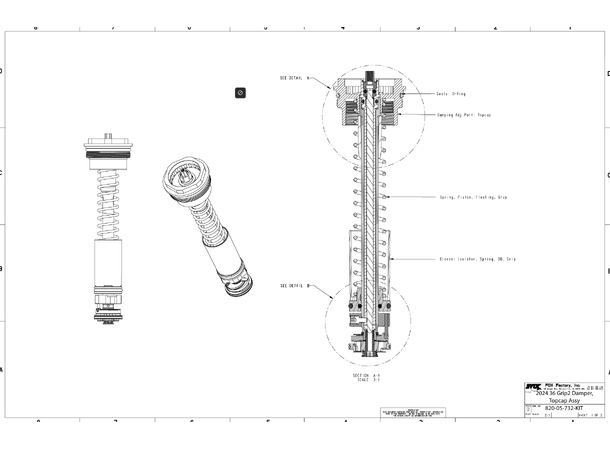 Fox  2024 36 Grip2 Damper Topcap Assy 