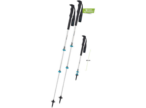 Komperdell Explorer Contour PL 105-140cm, 3 delt, Aluminium 