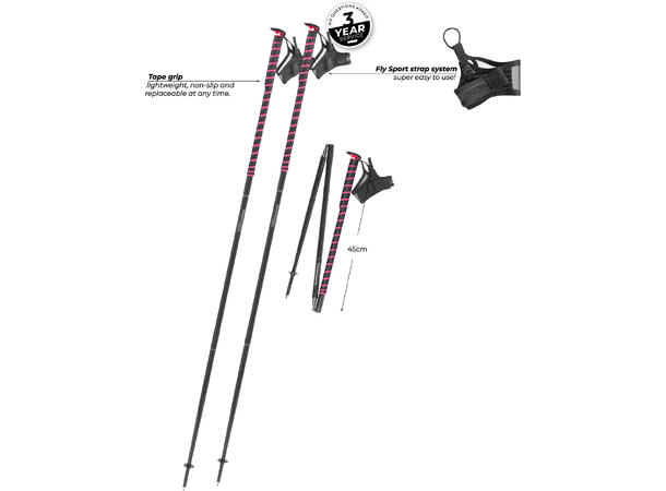 Komperdell FXP Composite Trail pink 115cm 