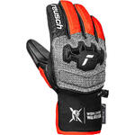Reusch Worldcup Warrior GS Junior black/silver/fluo red 5 