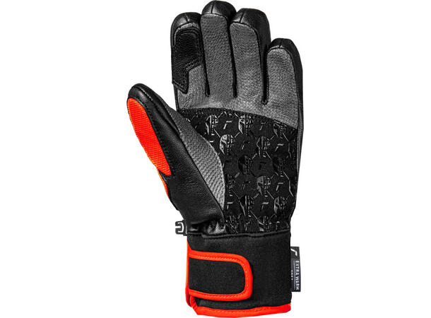 Reusch Worldcup Warrior GS Junior black/silver/fluo red 5 