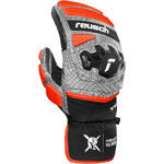 Reusch Worldcup Warrior GS Mitten black/silver/fluo red 7 