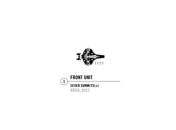Dynafit Front Unit Seven Summits (+) Black/silver 