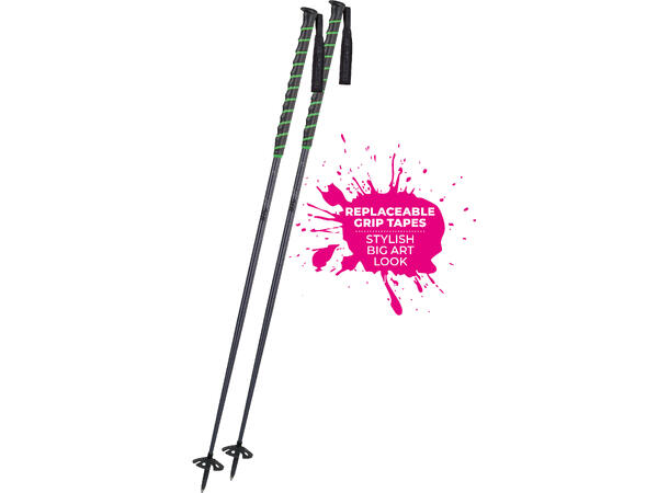 Komperdell Big Art TI stripe black/neongreen 120cm 