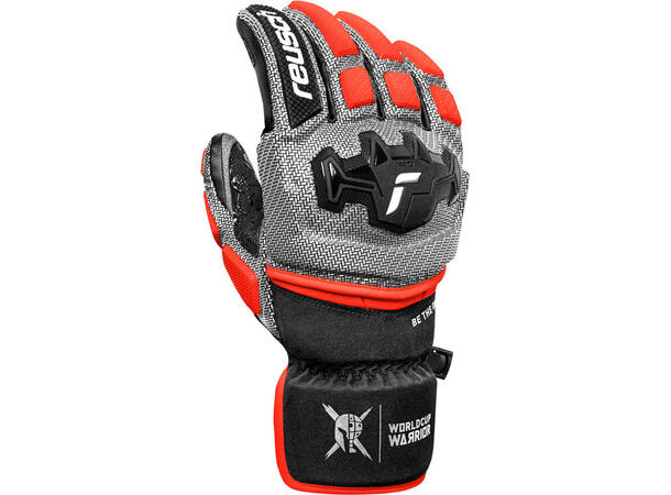 Reusch Worldcup Warrior GS black/silver/fluo red 7,5 