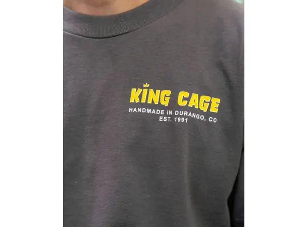 King Cage T-shirt charcoal gray S 