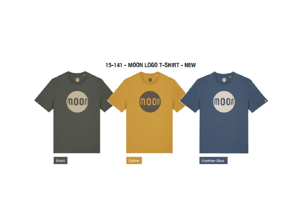 Moon Logo TS heather blue M 