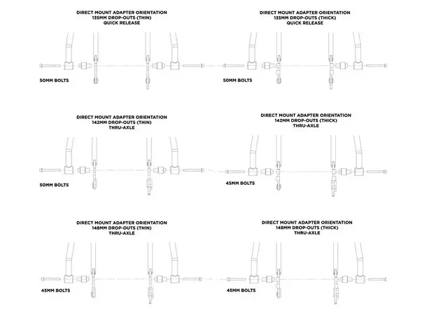 Restrap Switch Direct Mount Adaptor Adaptere til rammeboss for Switch 