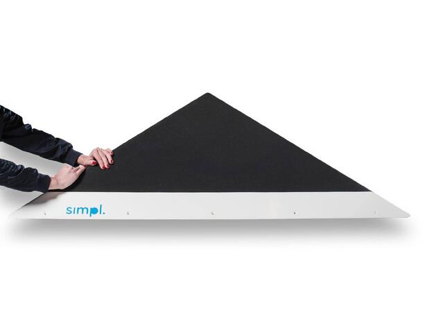 Simpl Flat Pyramids 1H black 