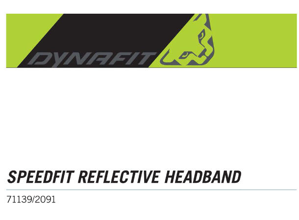 Dynafit Speedfit Reflective Headband fluo yellow/black 