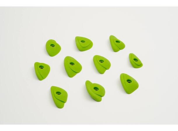 Kilter Winter Small 2 Incut Crimps (10) bright green 16-08 