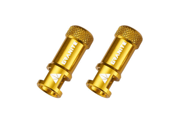 Granite Design Juicy Nipple gold ventilhette med verktøy for ventilkjerne